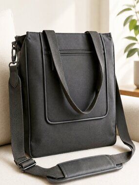 BÉIS North to South Travel - Work Tote with Laptop Sleeve Black New Without Tags